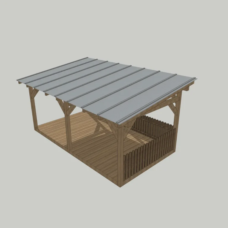3D vizualizace pergoly