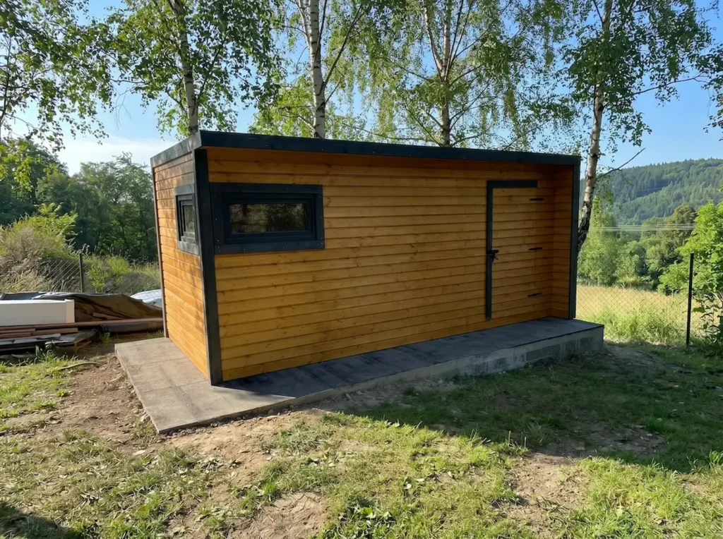 Dřevěný zahradní domek