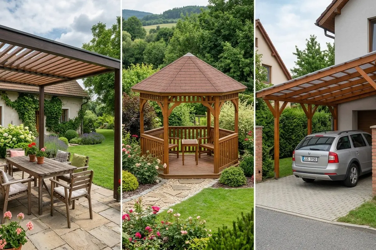 Pergola altán a přístřešek